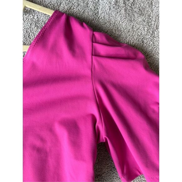 NWT Free People | Somethin Bout You Bodysuit in Bright Pink , Large $70 A2 - Picture 4 of 7